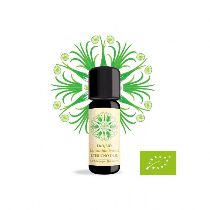 Lemongrass Erba limonina (cymbopogon flexuosus) - olio essenziale - bio - 10ml