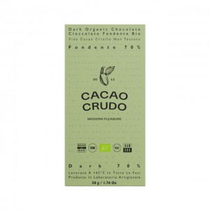Cioccolato crudo fondente 70% - bio - 50g
