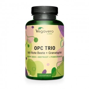 OPC Trio con estratto di semi d’uva, melograno e barbabietola - 120 caps