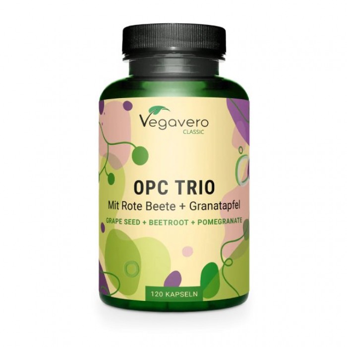 OPC Trio con estratto di semi d’uva, melograno e barbabietola - 120 caps