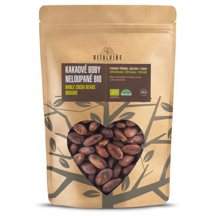 Fave (semi) di cacao crudo criollo - intere - bio - 250g