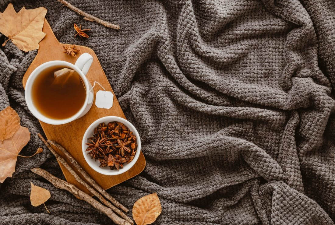 autunno tisane spezie erbe rodiola sambuco ashwagandha