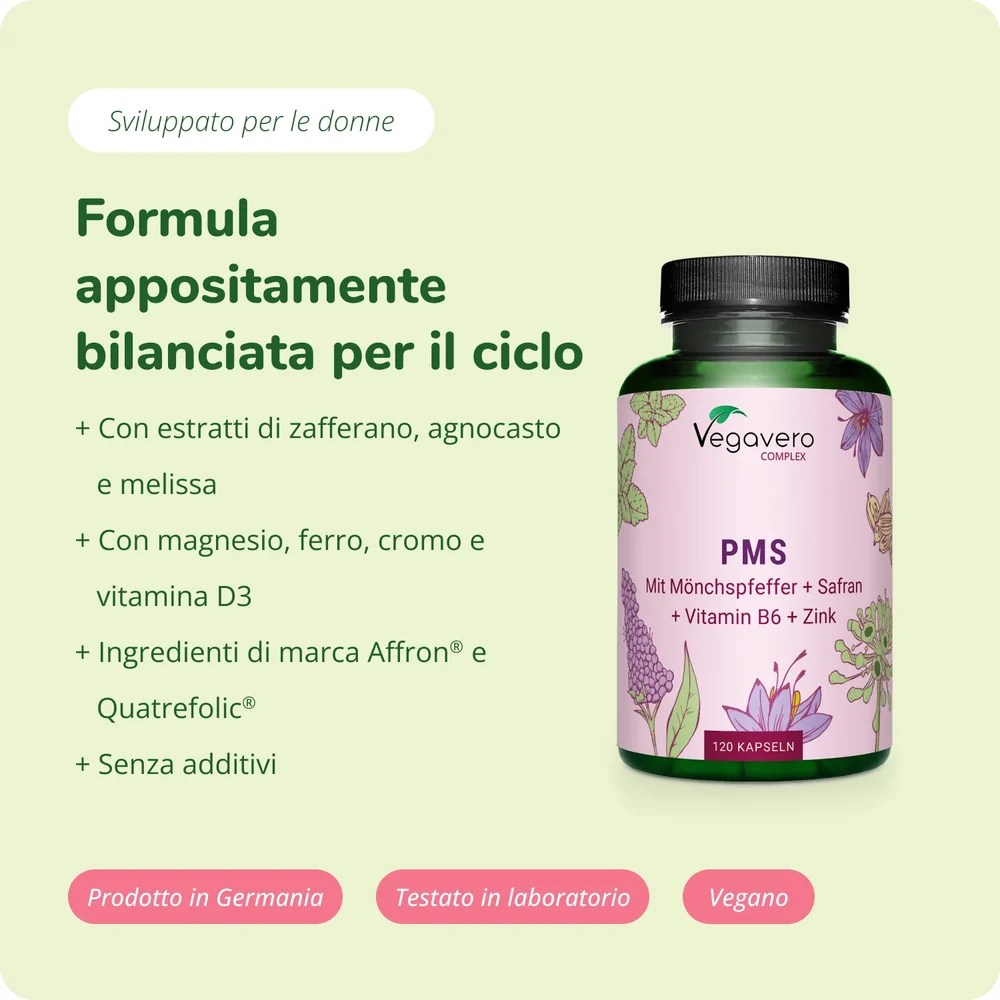 integratore naturale pms per sindrome premestruale